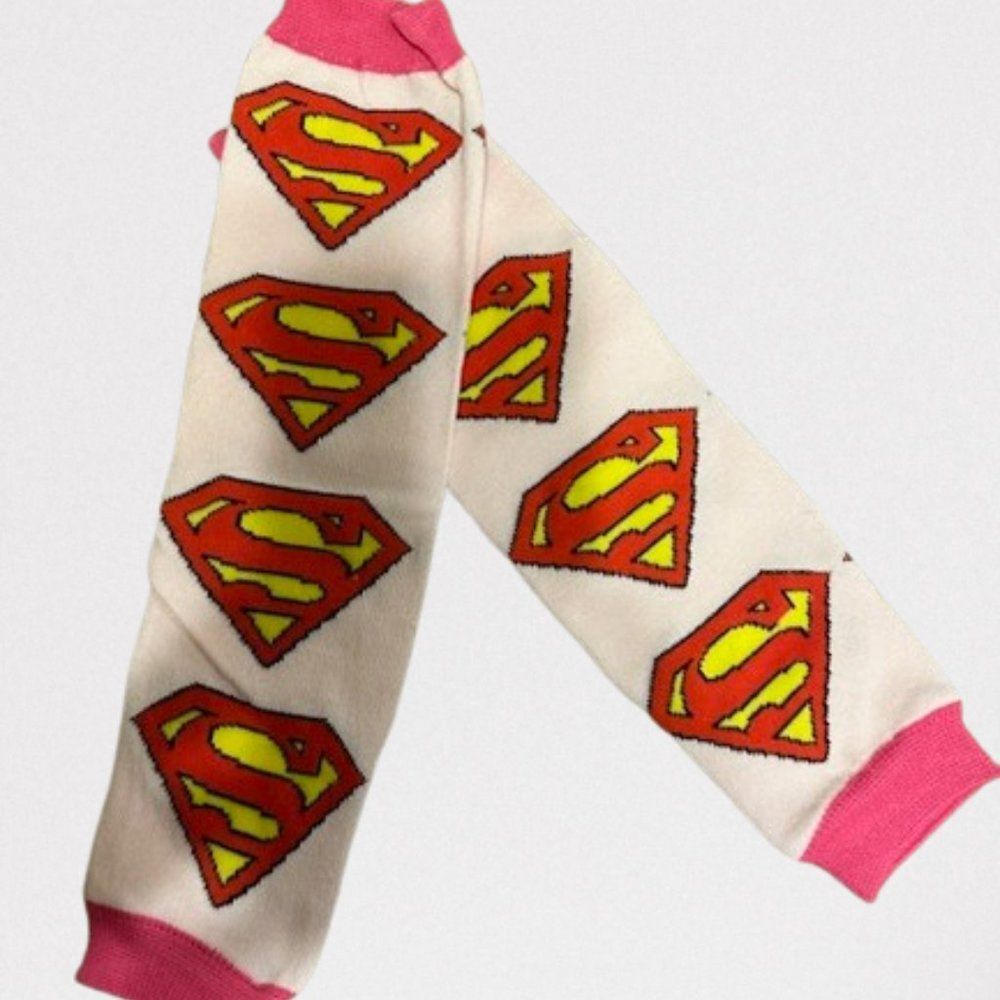 Pink Supergirl Legwarmers    LG4130  New